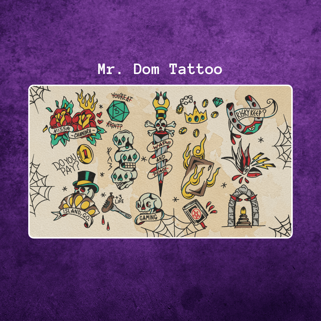 Mr. Dom Tattoo Custom MTG Playmat