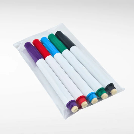 Dry Erase Markers - 5 Pack Multicolor