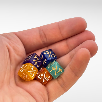 Mini +1/+1 (Plus One) 12mm Dice for MTG