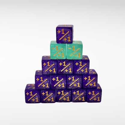 Mini +1/+1 (Plus One) 12mm Dice for MTG