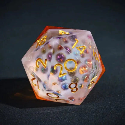 The Brewmaster’s Bounty – 7pc Handmade Sharp Edge Resin Dice Set - Nerd Gear Gaming Inc.