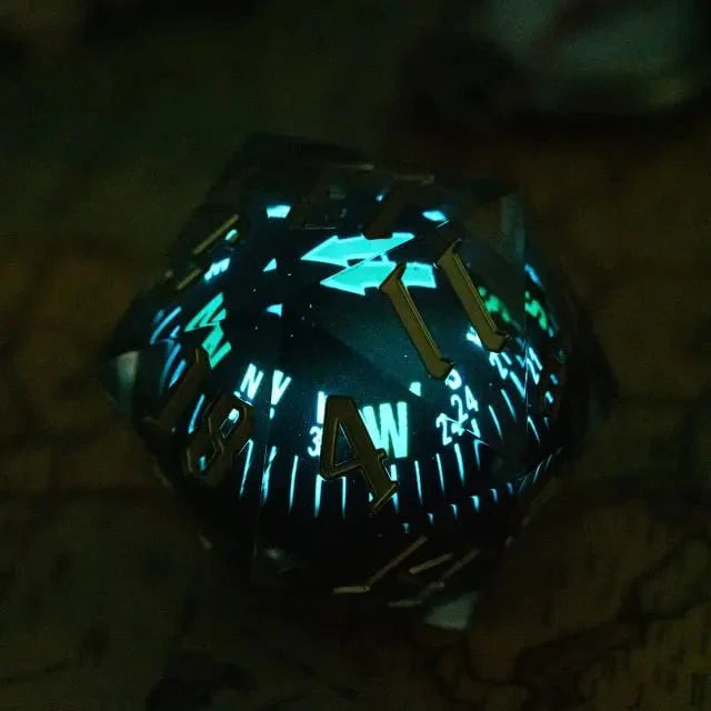 The Navigator's Destiny – 55mm Compass D20 Dice - Nerd Gear Gaming Inc.