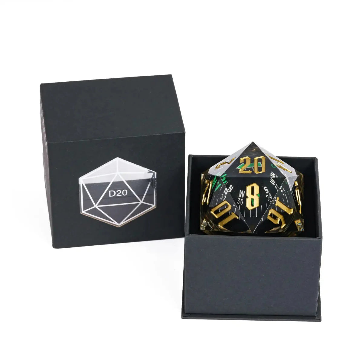 The Navigator's Destiny – 55mm Compass D20 Dice - Nerd Gear Gaming Inc.