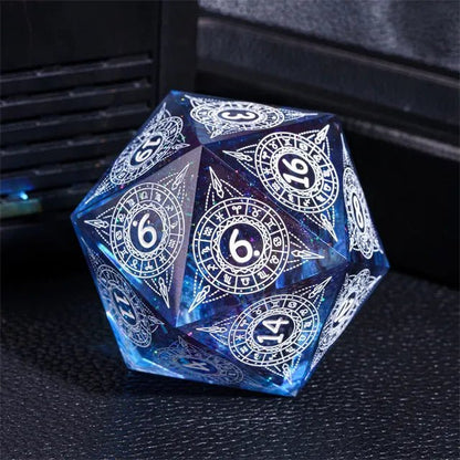 The Twelve Constellations – 55mm Handmade Resin D20 Dice - Nerd Gear Gaming Inc.